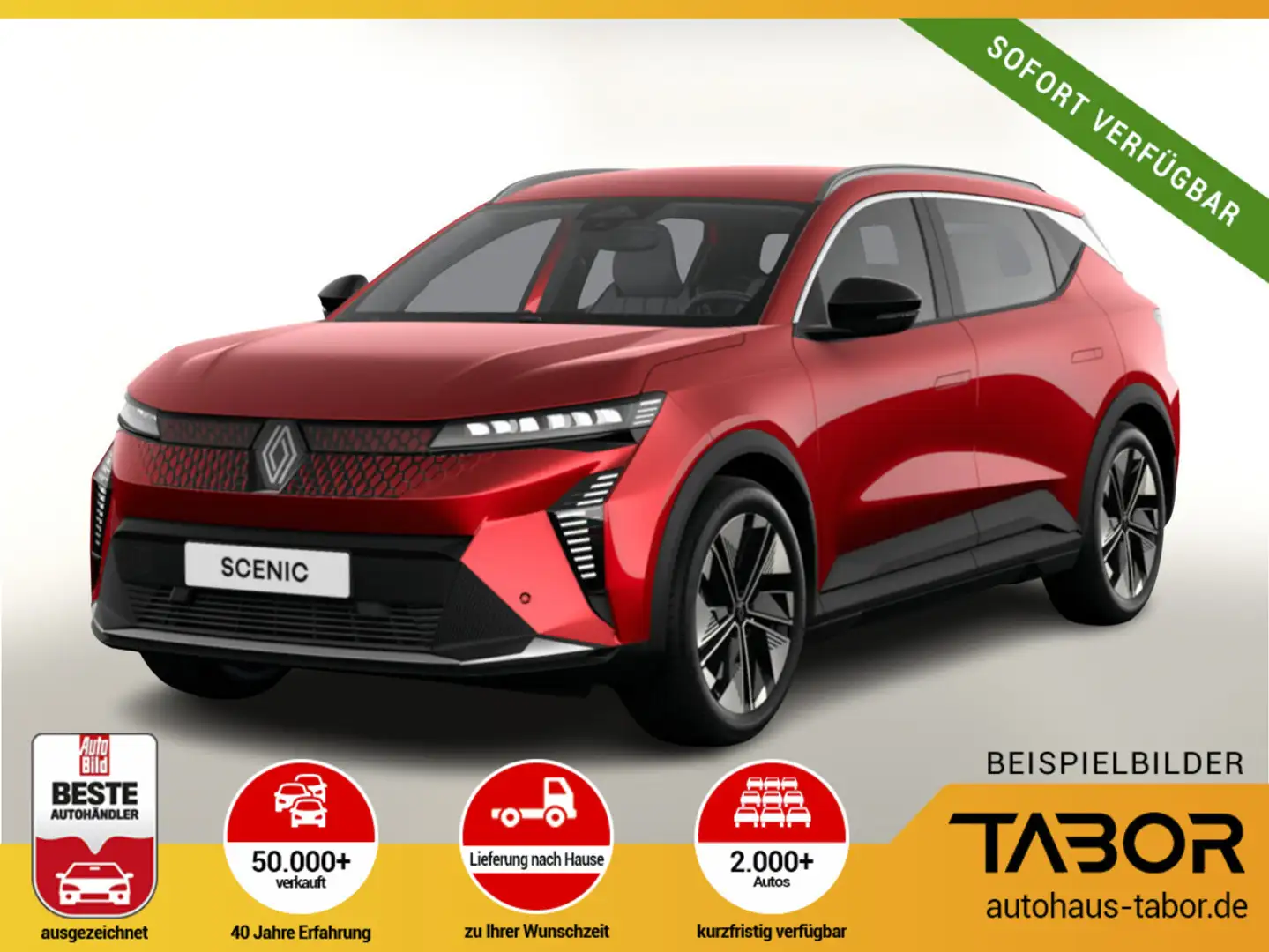 Renault Scenic E-TECH Techno 220 Long Range el Heckkl Rot - 1