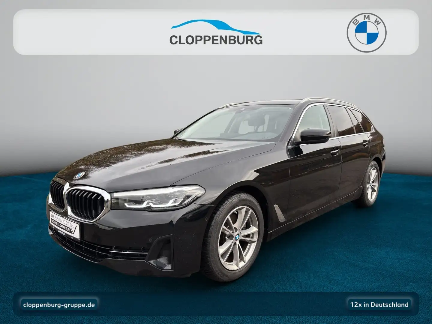 BMW 520 d Touring AHK+Navi+Luft+SHZ+HiFi+Klimaaut.+BT Noir - 1