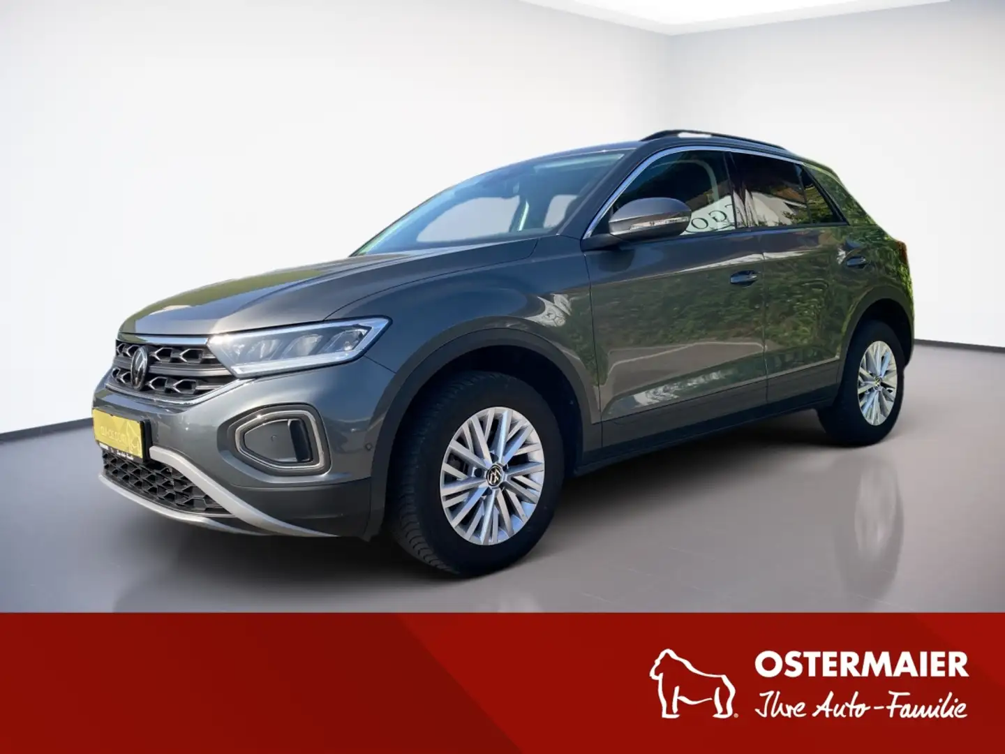 Volkswagen T-Roc LIFE 1.0TSI 110PS 5J-G.NAVI+VC.2xPDC.LED.SHZ.DAB+. Gris - 1