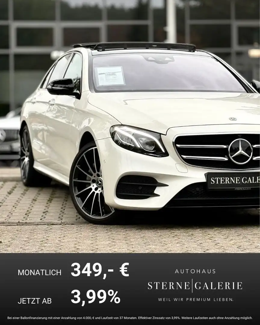 Mercedes-Benz E 200 AMG-LINE/NIGHT/DISTRO+/PANO/AIRM Sportp. Weiß - 1
