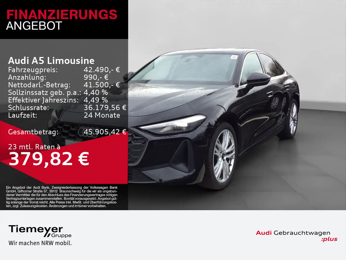 Audi A5 A5 Limo TDI LM19 KAMERA LEDER eSITZ Schwarz - 1