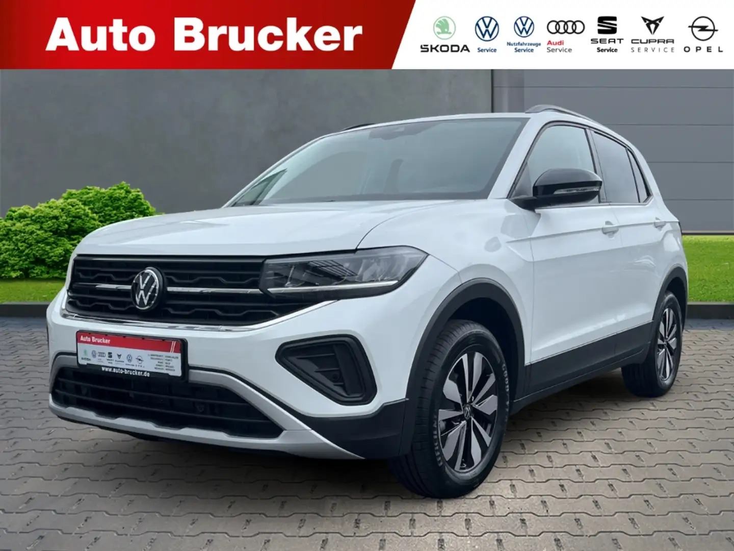 Volkswagen T-Cross 1.0 TSI 70 kW Goal+Kamera+LED+Einparkhilfe vo+hi Weiß - 1