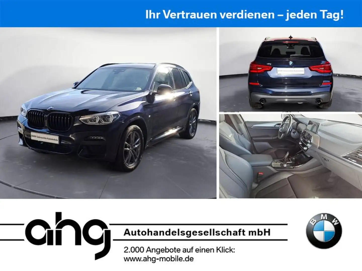 BMW X3 xDrive30d M SPORT AHK HeadUp Komfortzugang Ka Fekete - 1