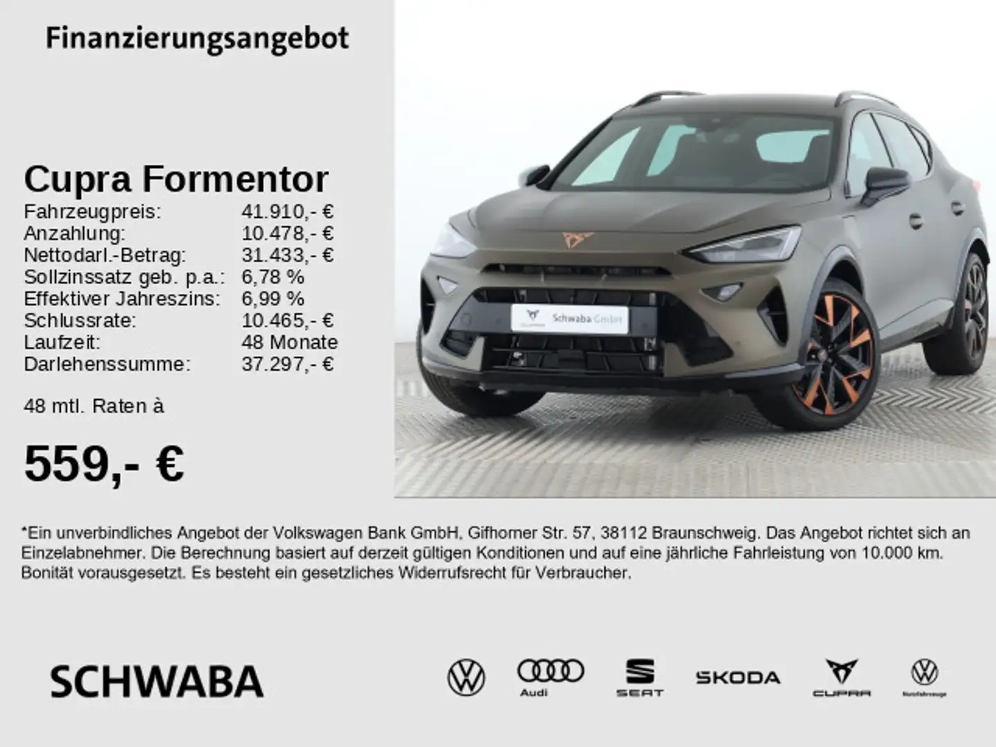 CUPRA Formentor VZ 1.5 e-HYBRID DSG *LED*ACC*R-KAM*PDC Braun - 1