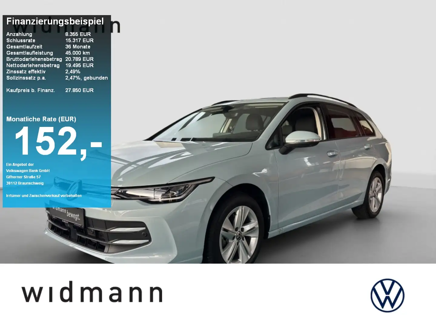 Volkswagen Golf Variant 1.5 eTSI DSG ACC KAMERA Blau - 1