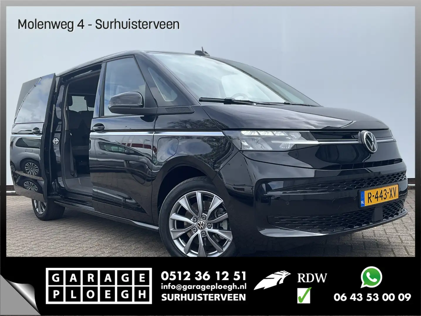 Volkswagen T7 Multivan 7-Pers 1.4 eHybrid 266PK L2H1 tyle Carplay Electr. Černá - 1