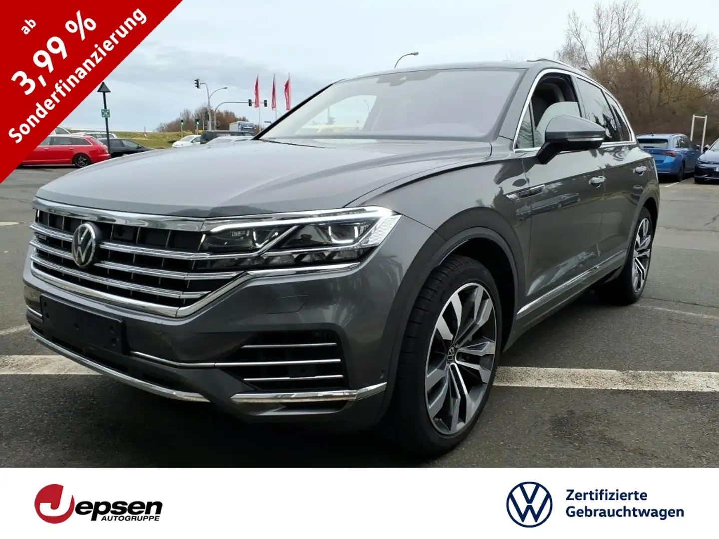 Volkswagen Touareg Elegance 3.0 eHybrid 4M Autom. AHK+Leder Grau - 1