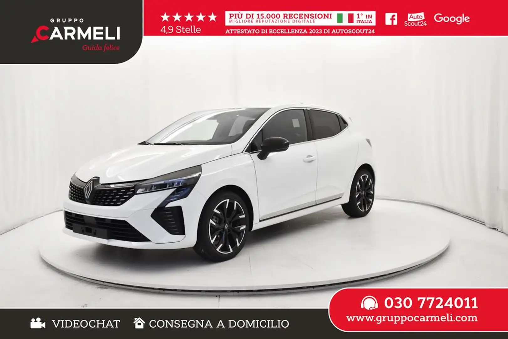 Renault Clio 1.0 eco-g Techno 100cv KM0 Bianco - 1