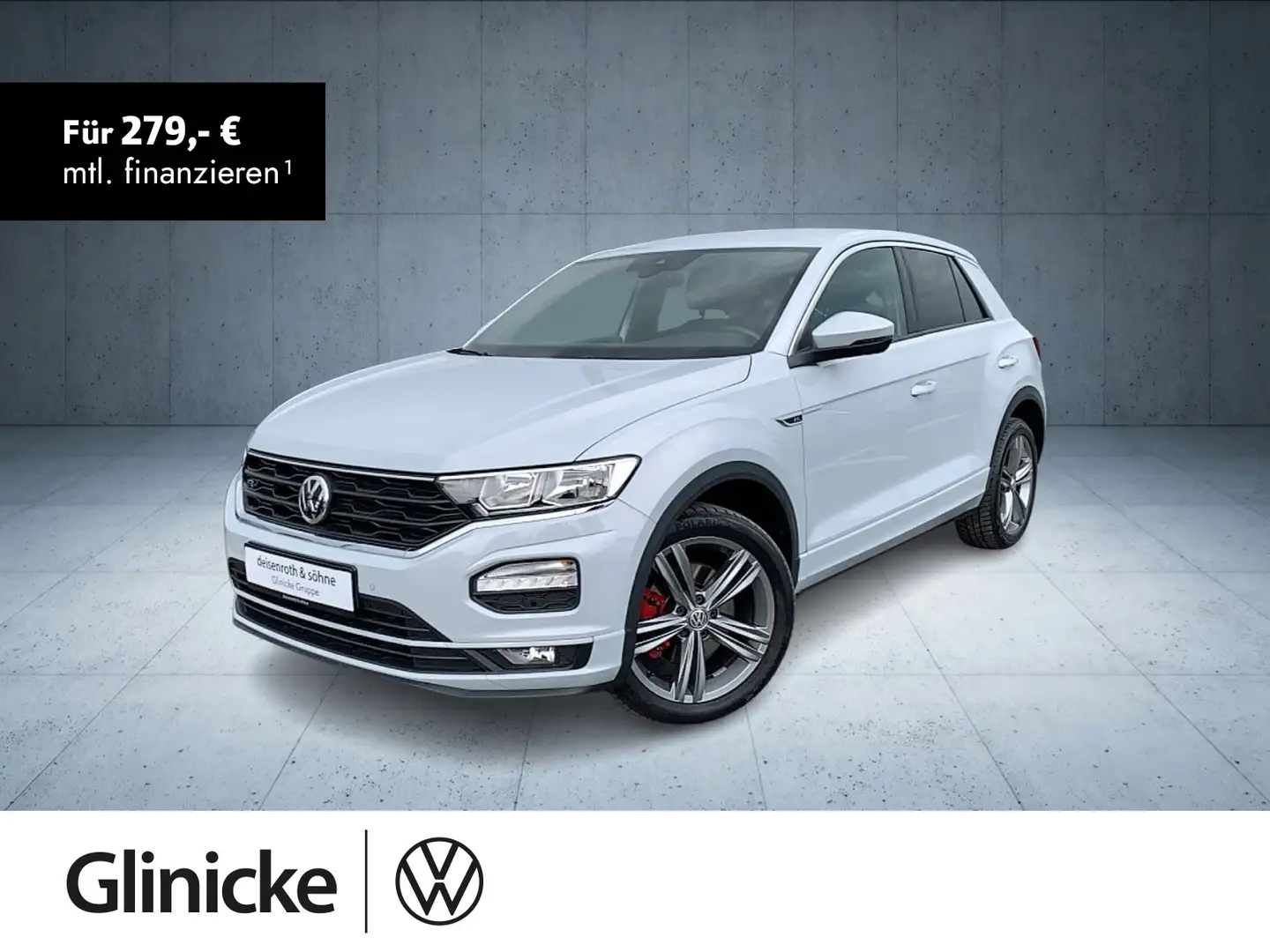 Volkswagen T-Roc Sport 1.5 TSI DSG R-Line/AppCon/18''/Nav/C Weiß - 1
