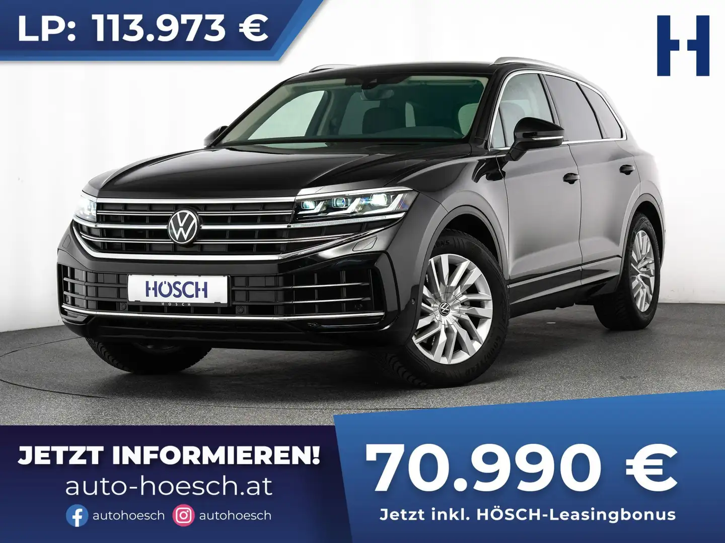 Volkswagen Touareg 3.0 TDI Elegance 4M LUFT MATRIX LEDER AHK IQ Noir - 1