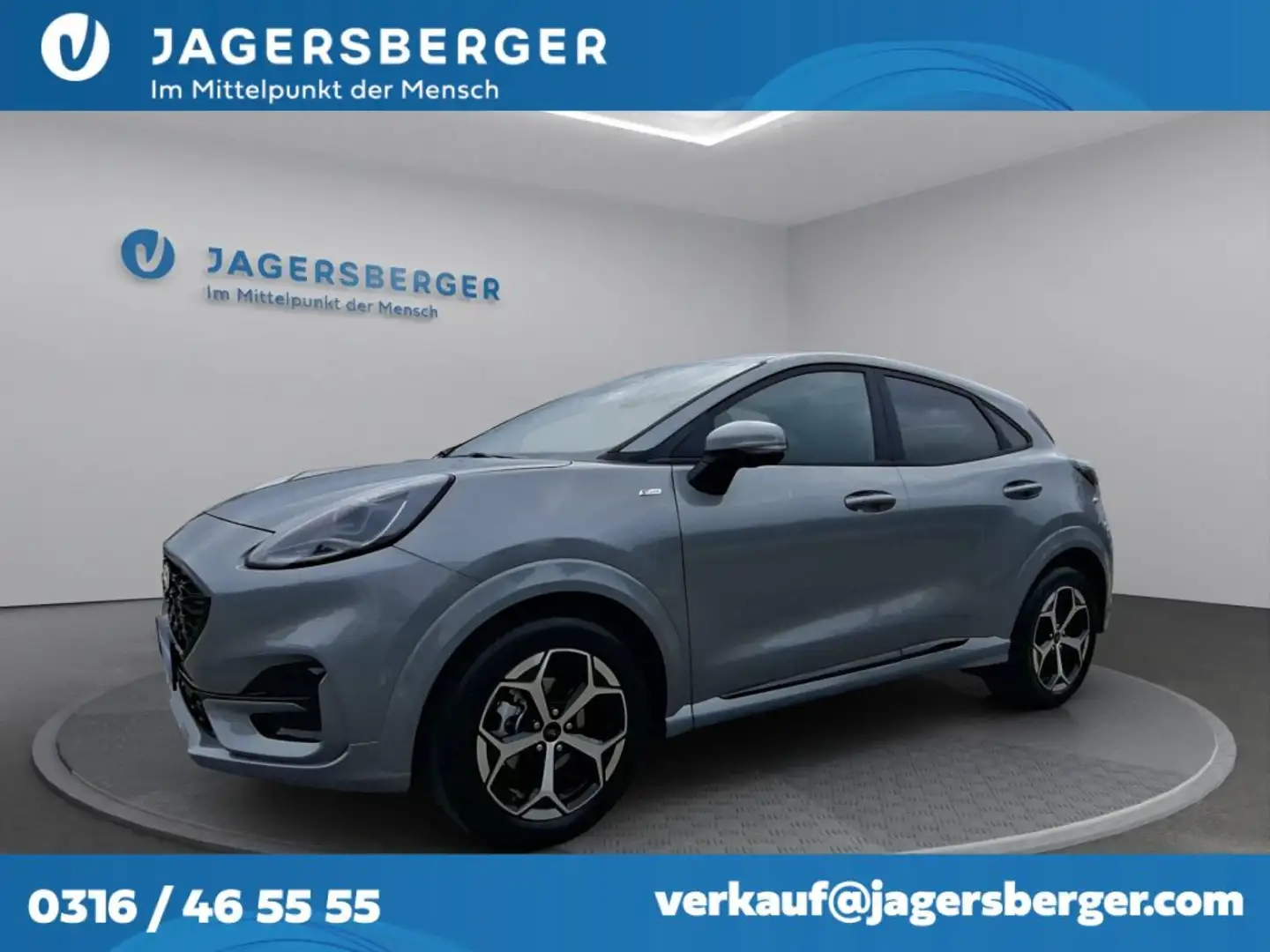 Ford Puma 1,0 EcoBoost Hybrid ST-Line Silber - 1