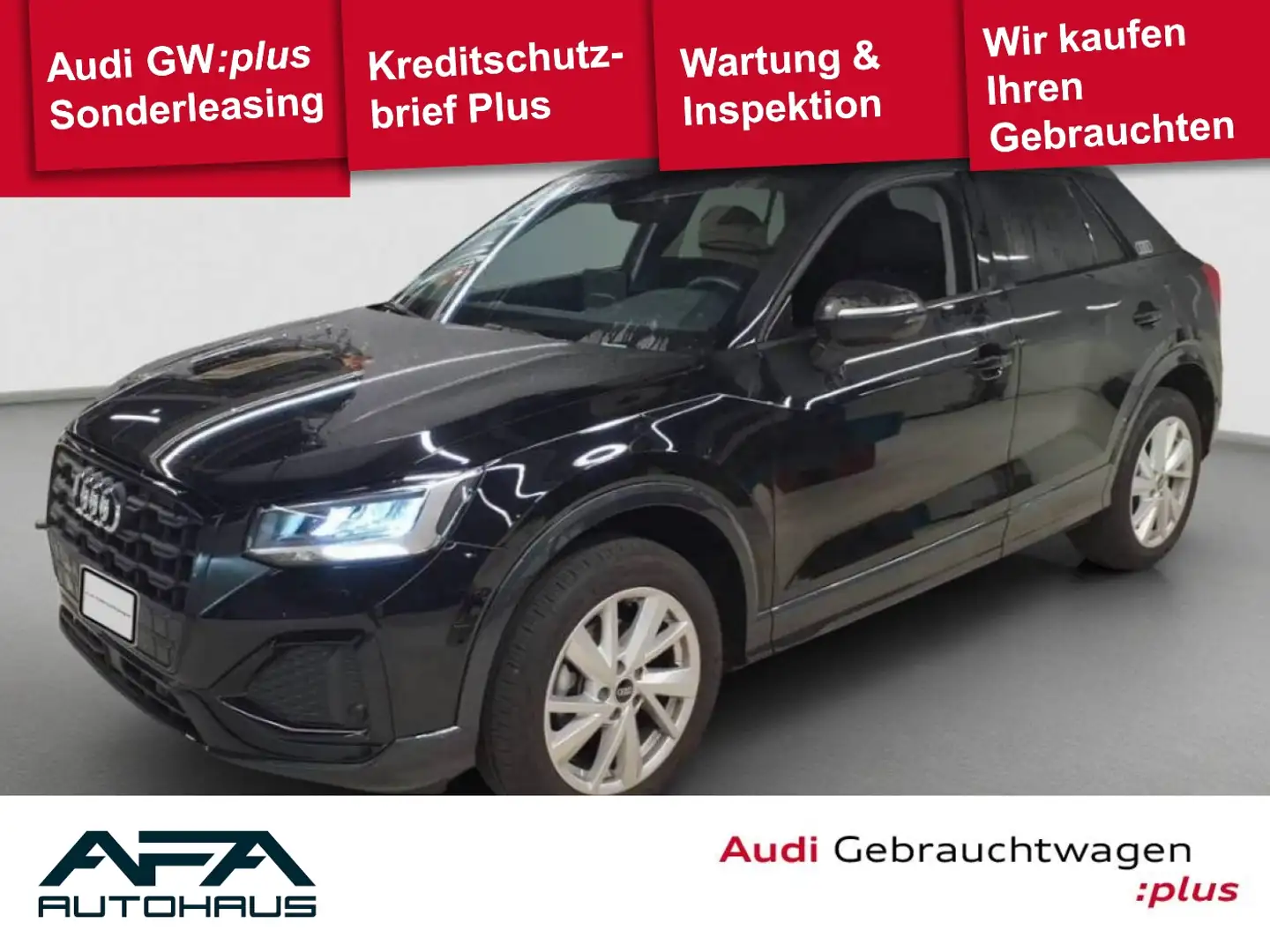 Audi Q2 30 TFSI AHK*Navi*LED*RFK*VC*Opt.Schwarz Schwarz - 1