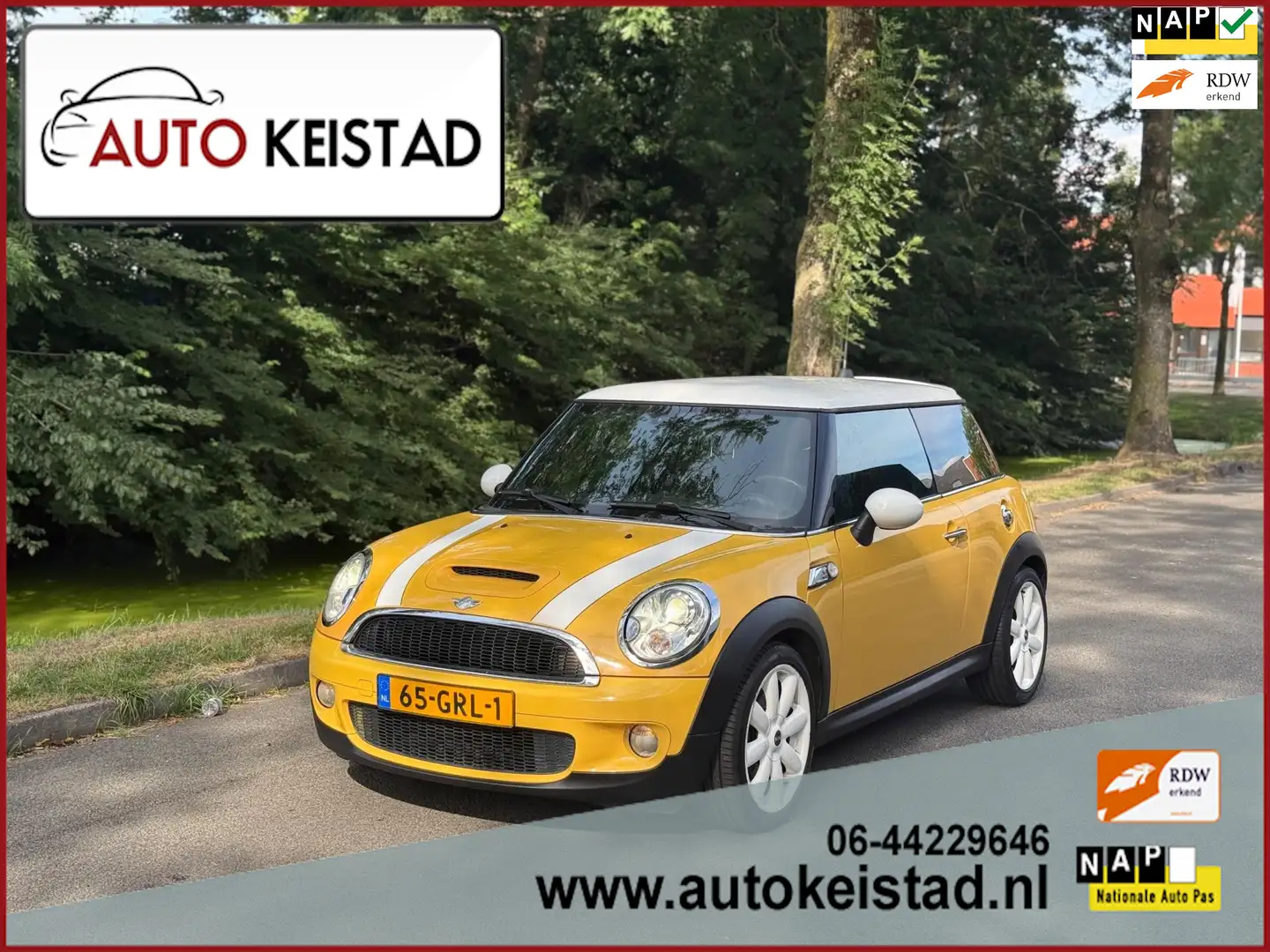 MINI Cooper S Mini 1.6 174PK LEDER/XENON/CLIMA! SUPER STAAT! Jaune - 1