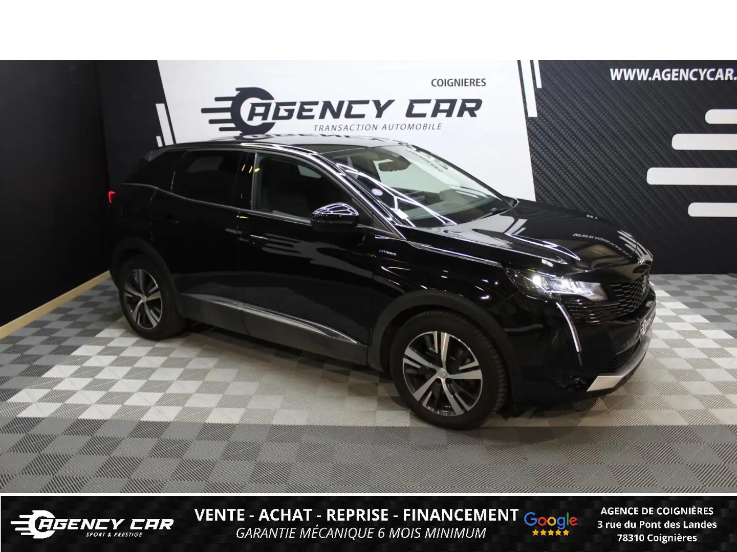 Peugeot 3008 Hybrid - 225 - BV e-EAT8  Allure PH 2 Schwarz - 1