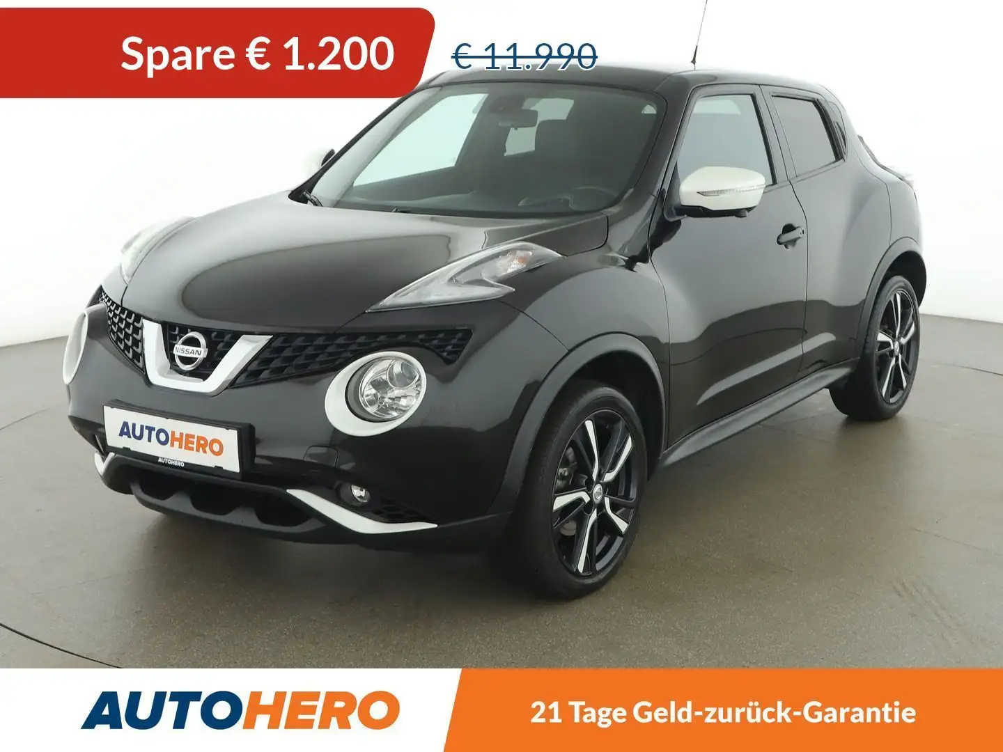 Nissan Juke 1.5 Turbodiesel N-Vision *TEMPO*NAVI*360°*TOT*SHZ* Schwarz - 1