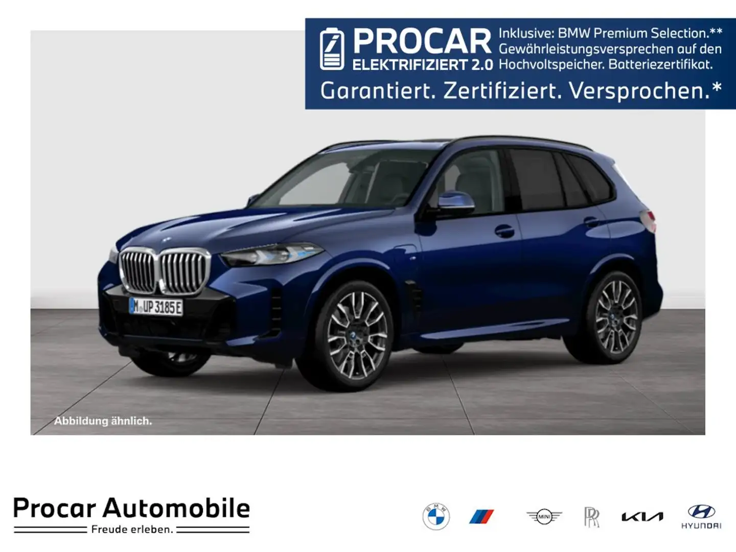 BMW X5 xDrive50e M SPORT+AHK+H/K+PANO+HuD+DA PROF Blau - 1