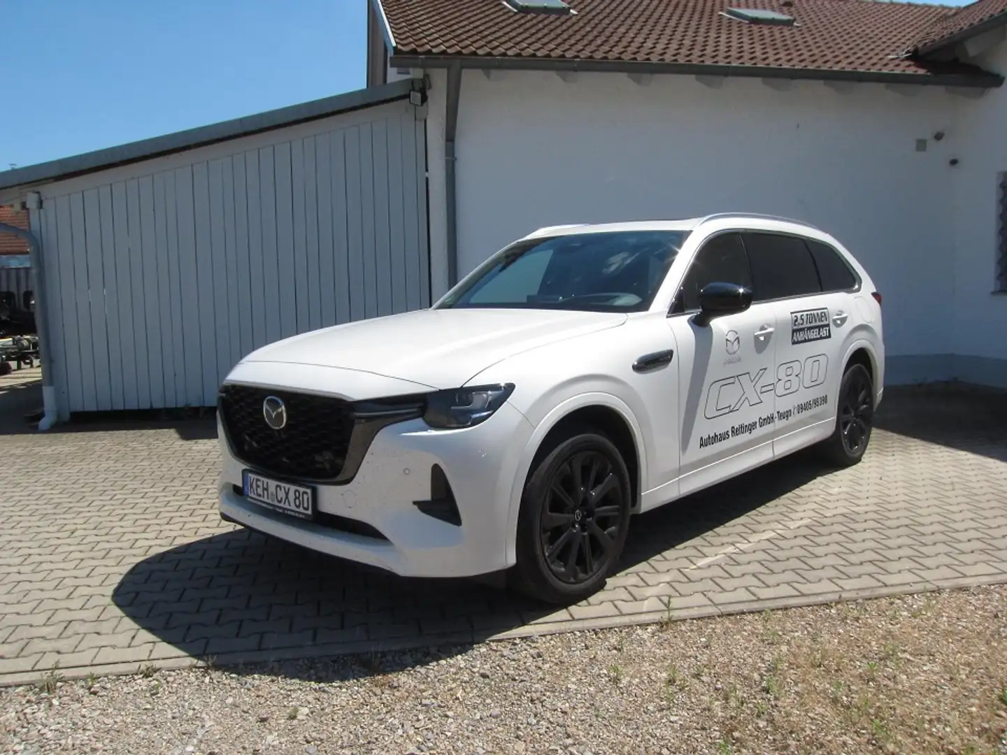 Mazda CX-80 3.3L e-SKYACTIV D 254ps 6 Zylinder / 360° Kamera / Blanc - 1