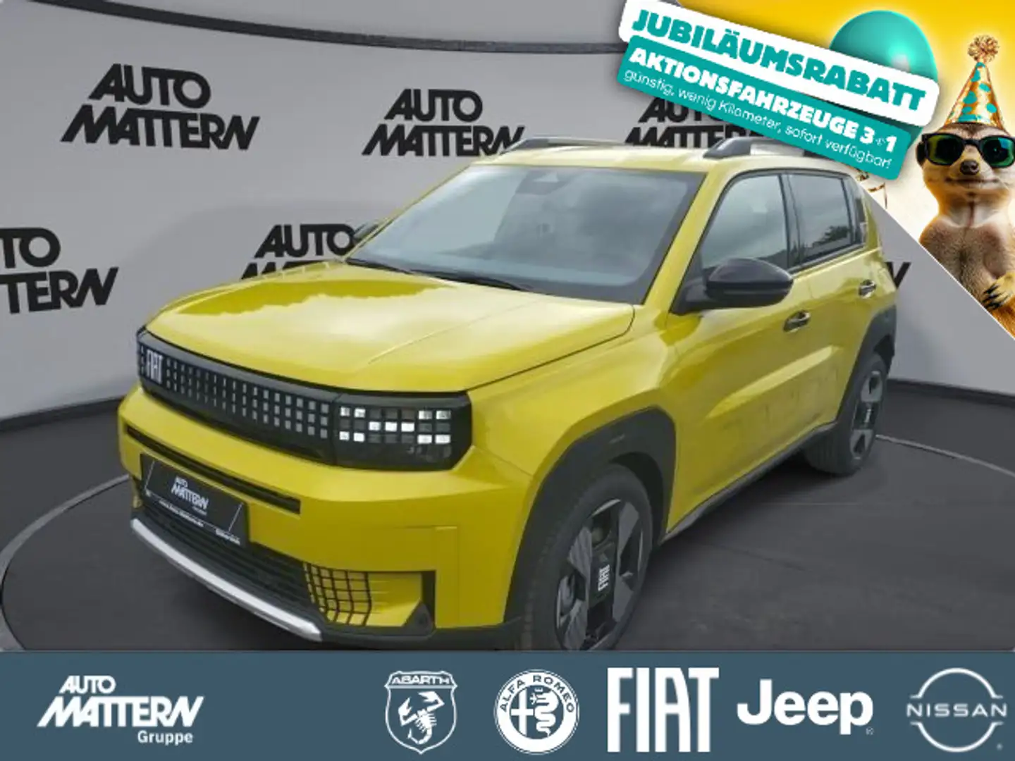 Fiat Grande Panda Hybrid la Prima Winter Paket Sofort Gelb - 1