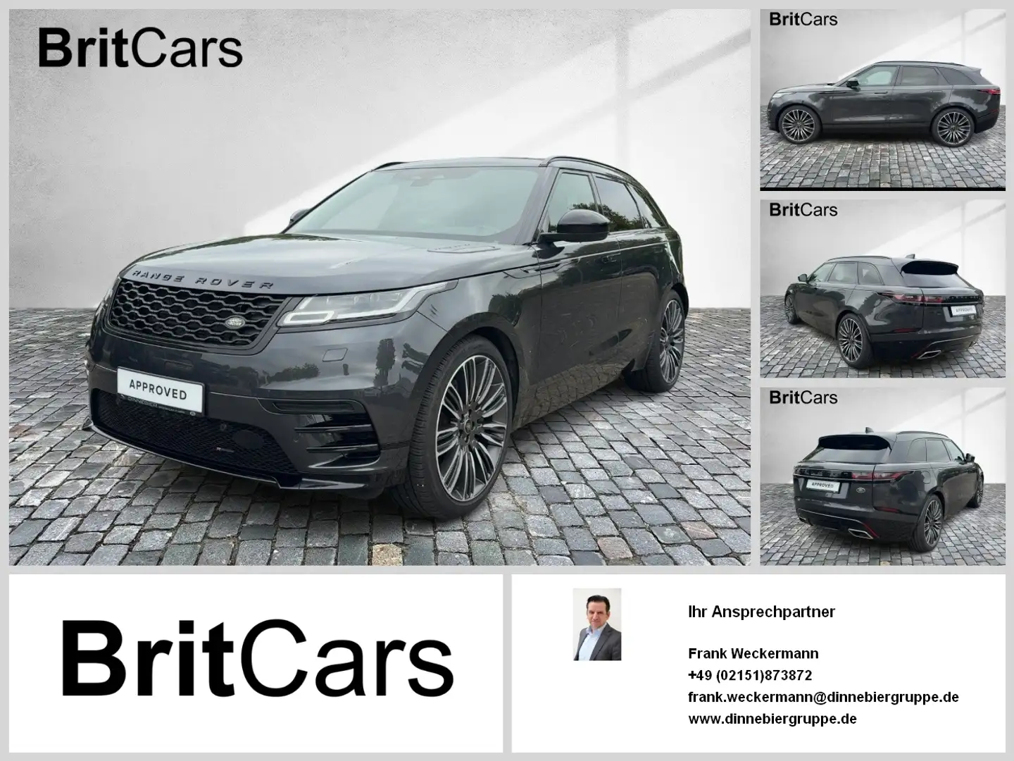 Land Rover Range Rover Velar D300 R-Dynamic SE Gris - 1