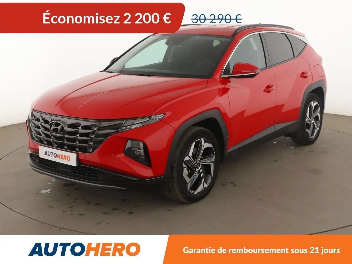 Hyundai TUCSON 1.6 T-GDi Plug-In-Hybrid HTRAC Creative BVA6 Rouge - 1