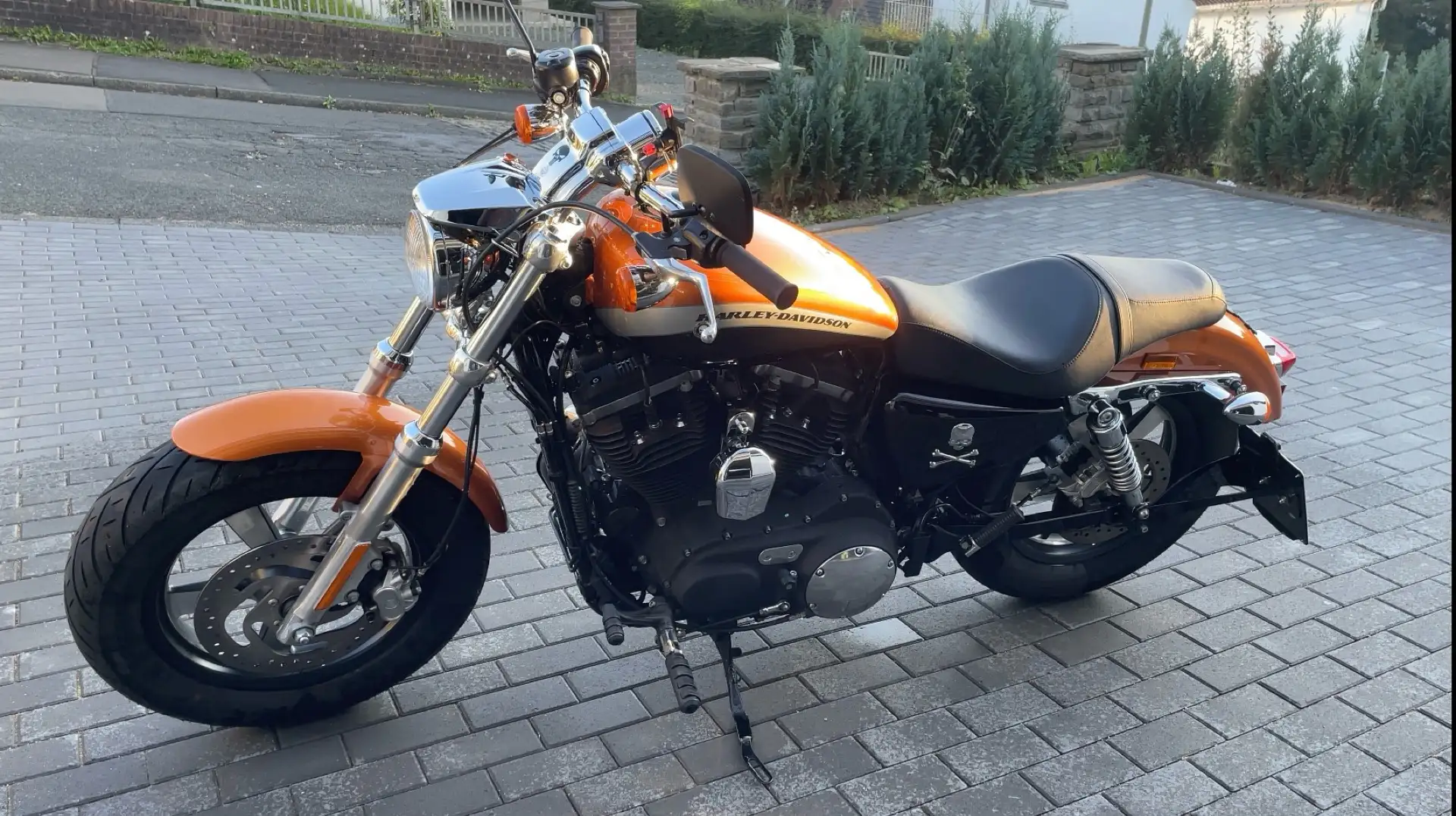 Harley-Davidson XL 1200 Sportster XL 1200 custom ,ABS, Arancione - 1
