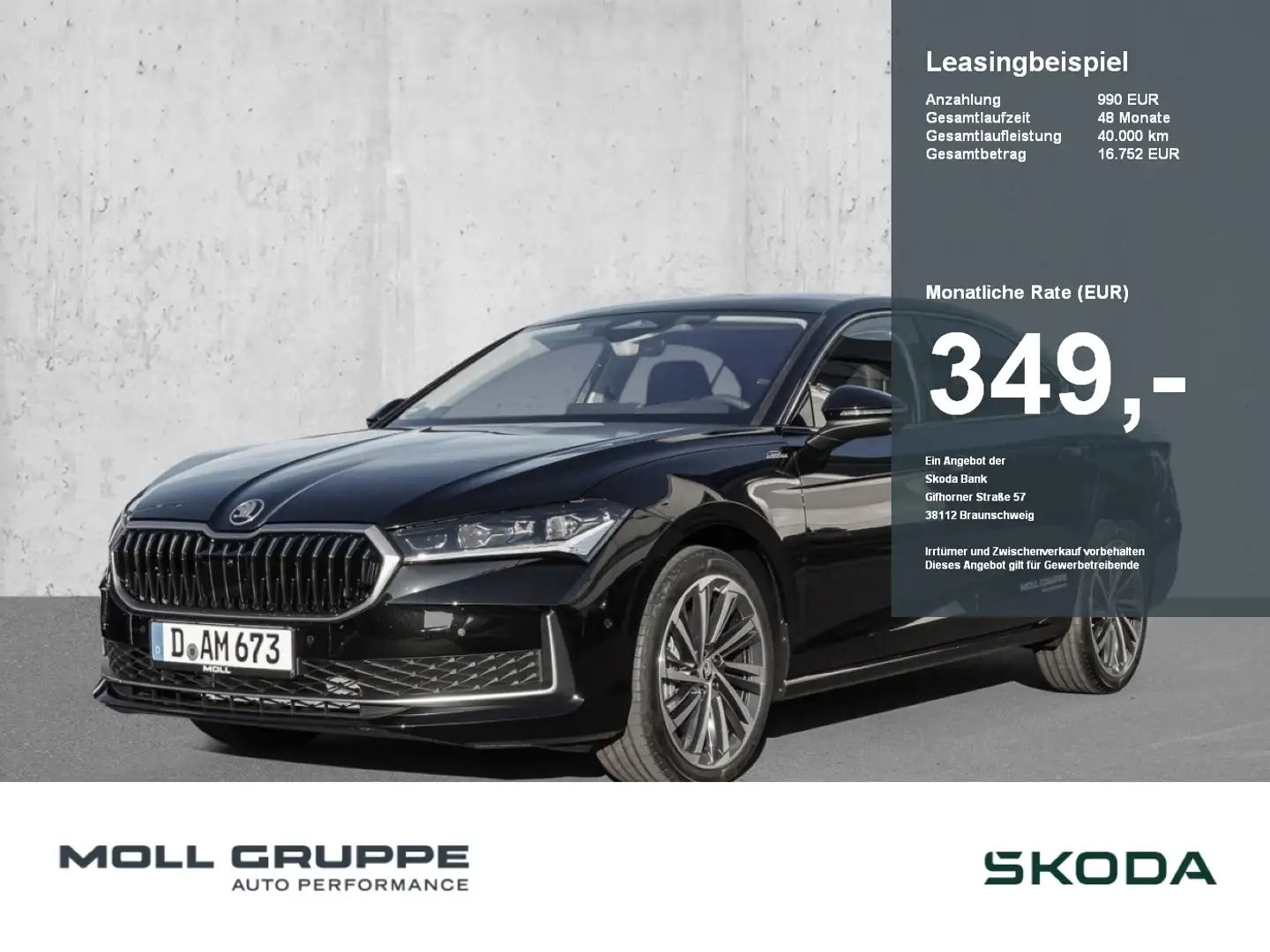 Skoda Superb L&K 142kW 2.0 TDI DSG MATRIX 360 4xSHZ ACC Schwarz - 1