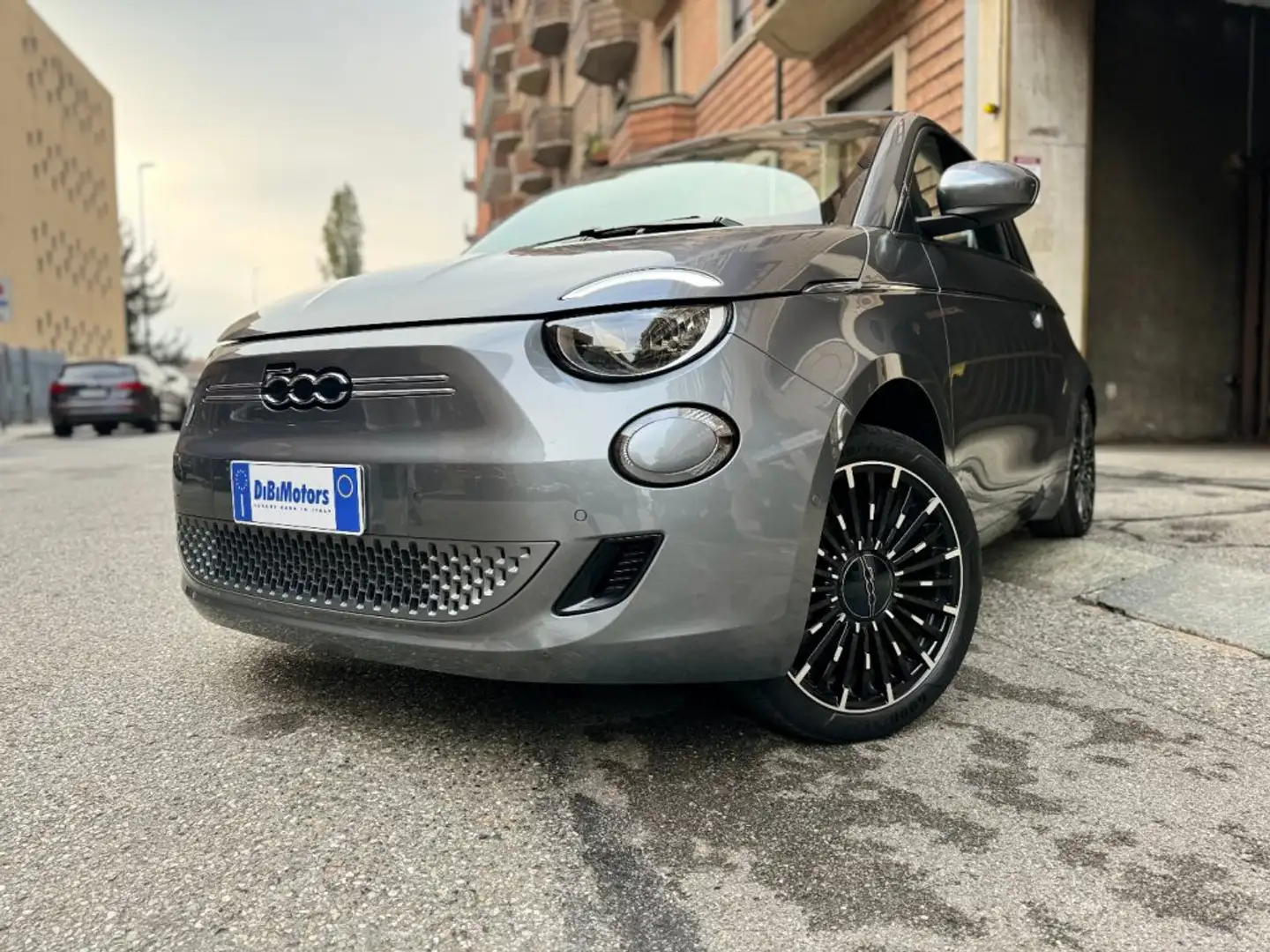 Fiat 500e ICON CABRIO FULL FULL OK NEOPATENTATI! Gris - 1