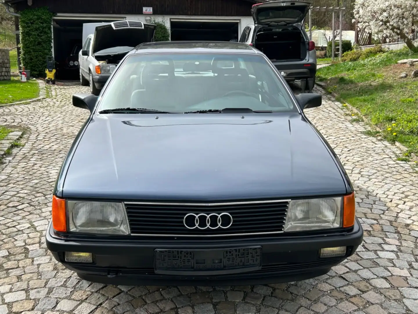 Audi 100 2,2 5Zyl 136PS,5Gang,Klima,Rostfrei,2Hand!! Niebieski - 2