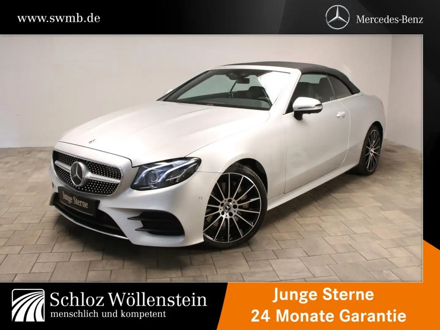 Mercedes-Benz E 400 d 4M Cabrio AMG/MULTIBEAM/Fahrass/AIRSCARF Silver - 1
