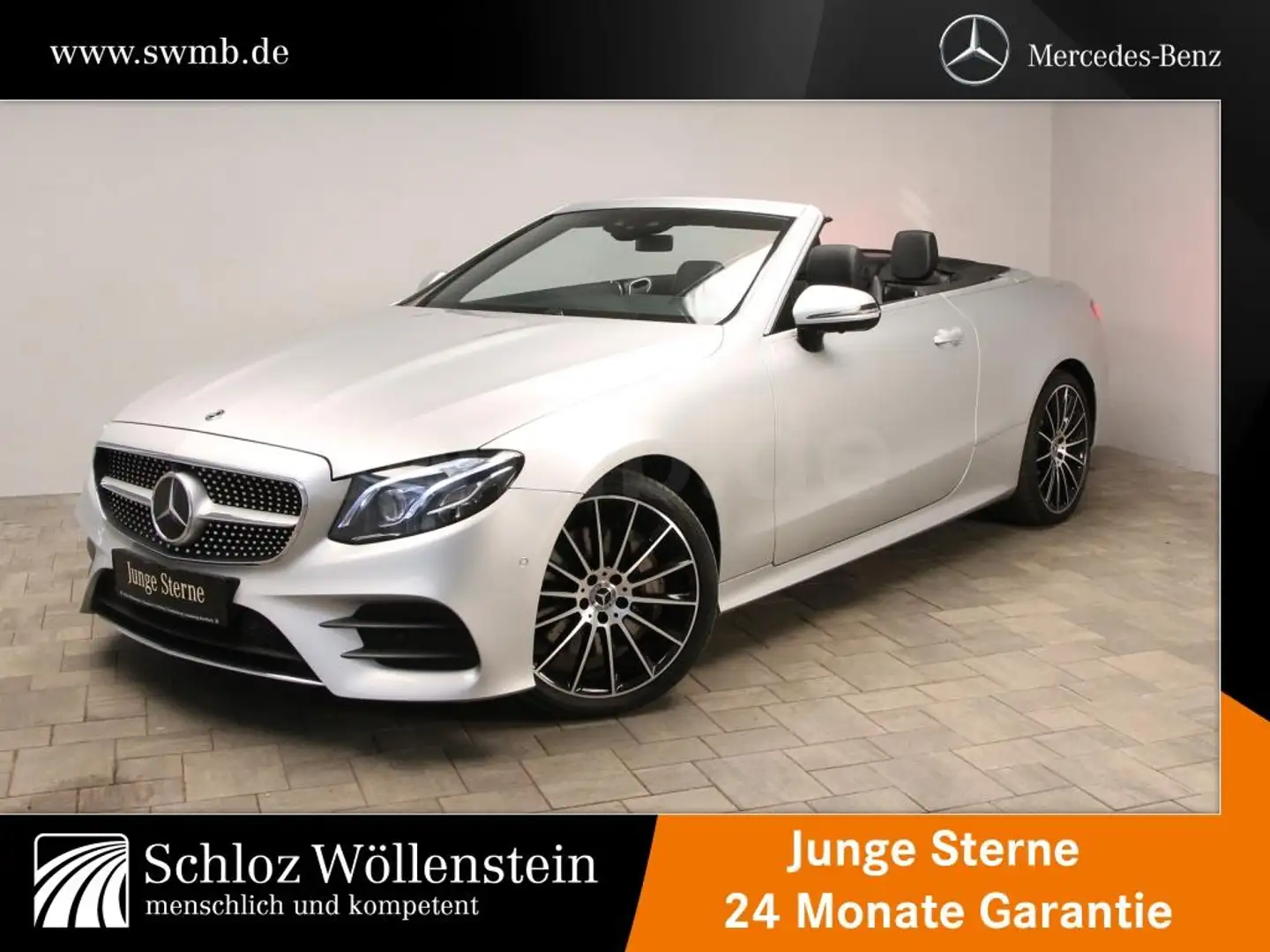 Mercedes-Benz E 400 d 4M Cabrio AMG/MULTIBEAM/Fahrass/AIRSCARF Silver - 2