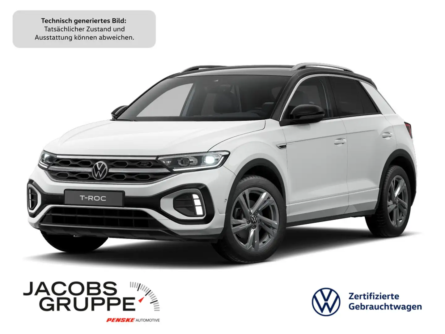 Volkswagen T-Roc 1.5 TSI R-Line NAVI*CAM*ACC*APP Weiß - 1