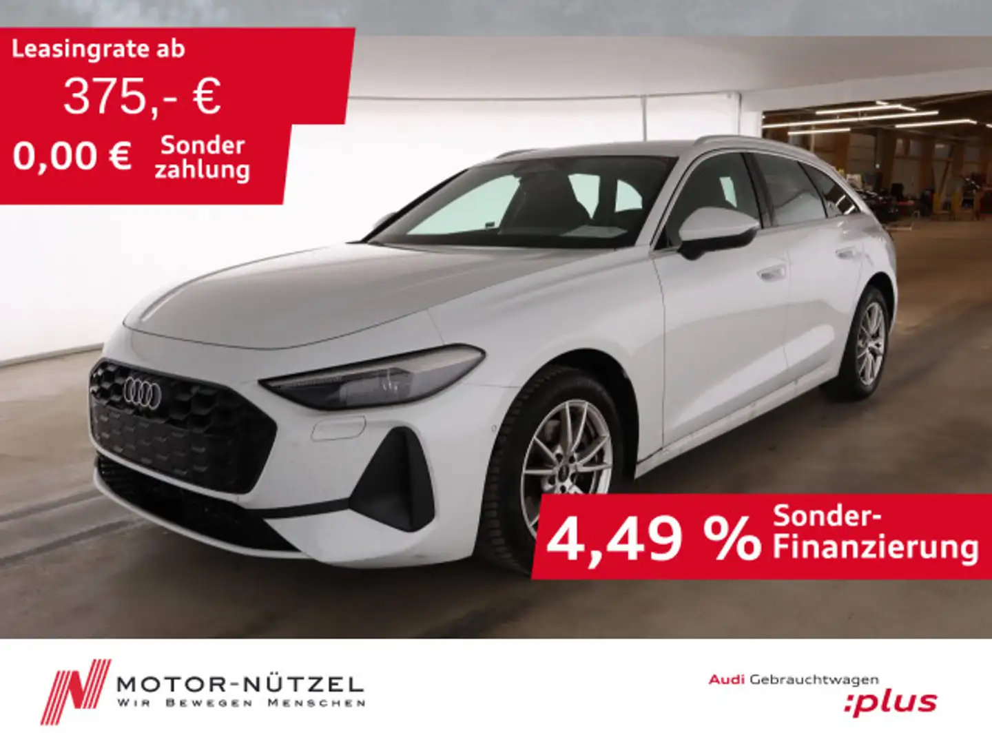 Audi A5 40 TFSI S-TR NAVI+RFK+ACC+SHZ+17"LM+VC Weiß - 1