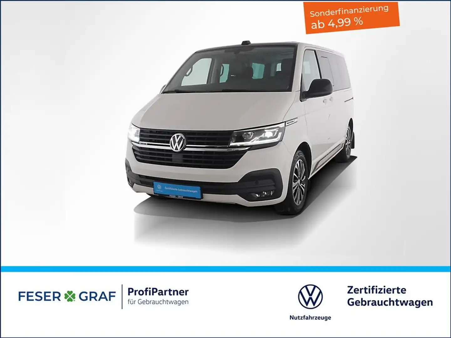 Volkswagen T6.1 Multivan 6.1 2.0TDI Edition 4x4 DSG AHK ACC 17" Blanc - 1