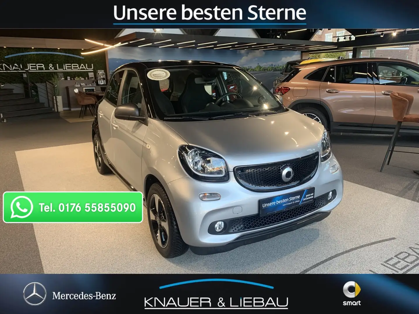 smart forFour smart forfour 66 kW turbo twinamic Pano*LED&SEN. Silber - 1