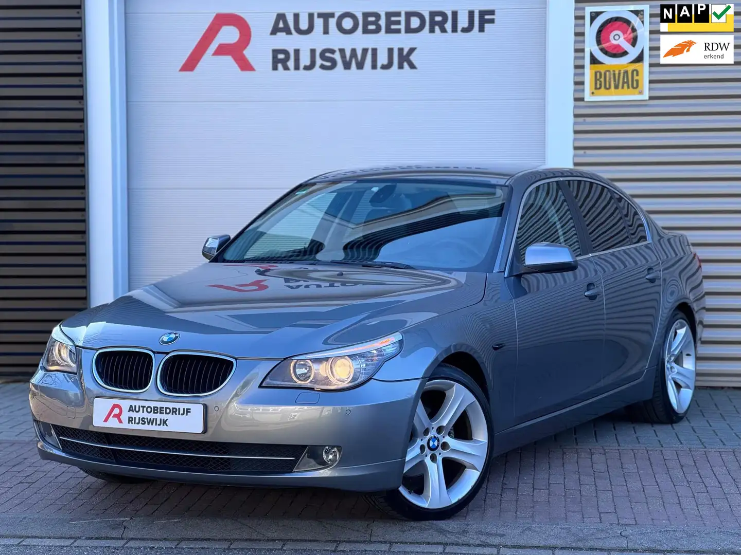 BMW 520 5-serie 520i Corporate Business NAP/Navi/Pdc/Xenon Gris - 1