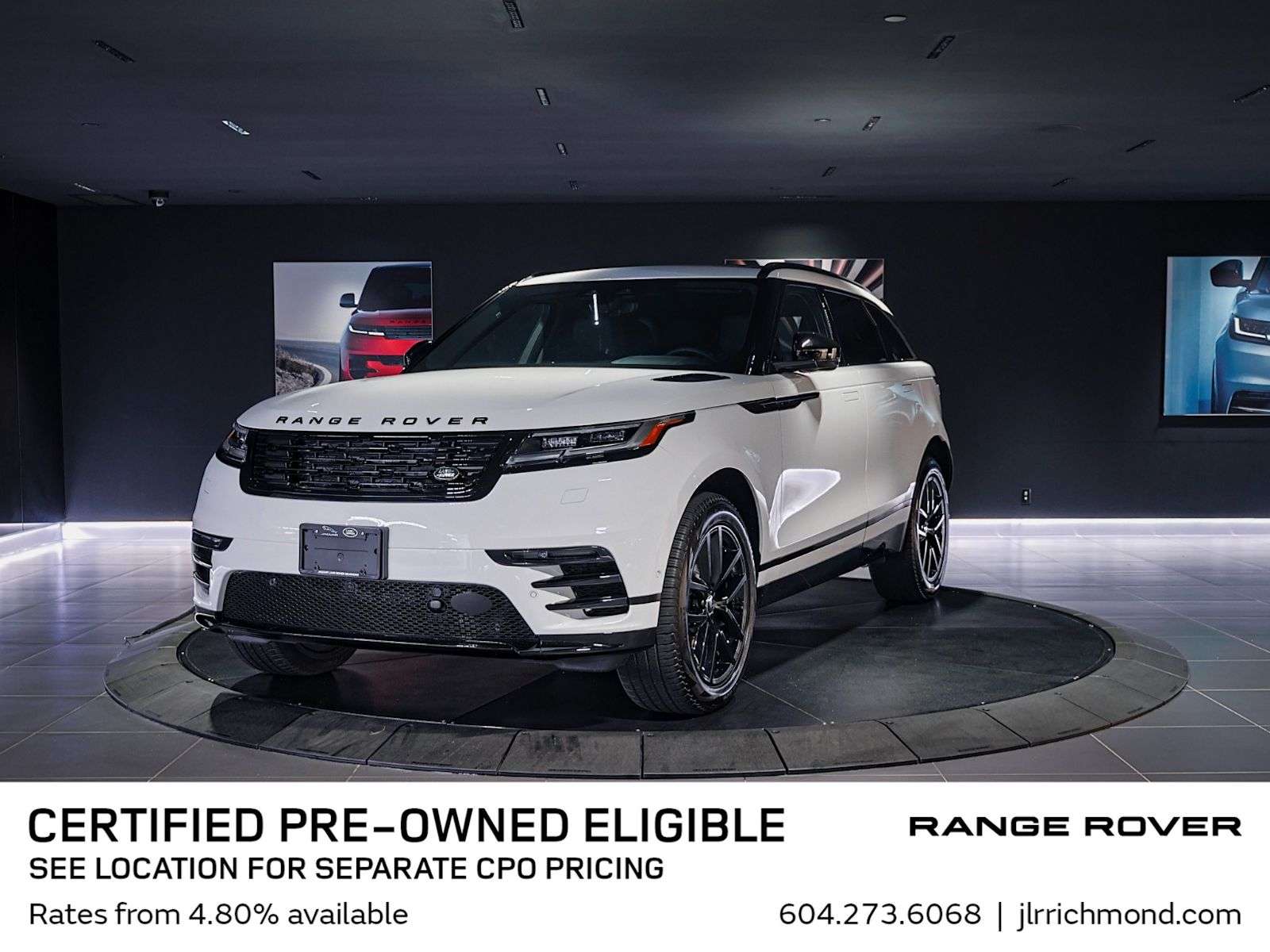 2026 Land Rover Range Rover Velar Black Pkg | 20in Blk Wheels | Cold Climate Pkg | Heated/Cooled Seats | Heated Steering