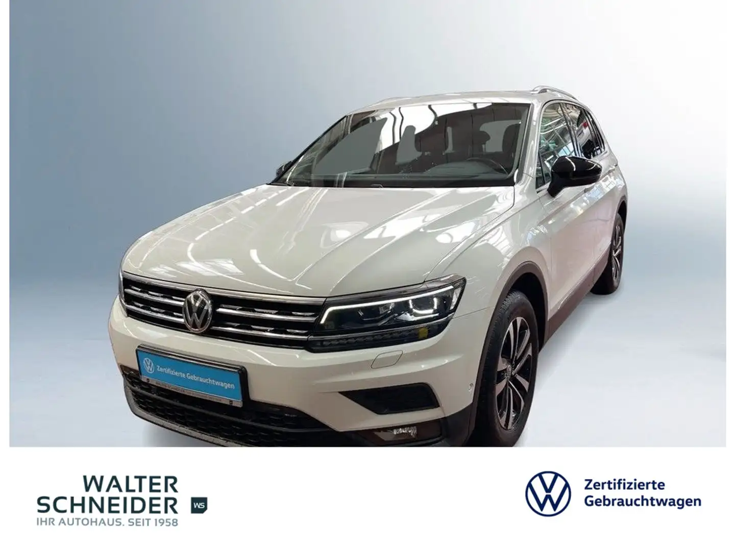Volkswagen Tiguan 1.5 TSI IQ. Drive AHK LED ACC HuD VW Conn Weiß - 1