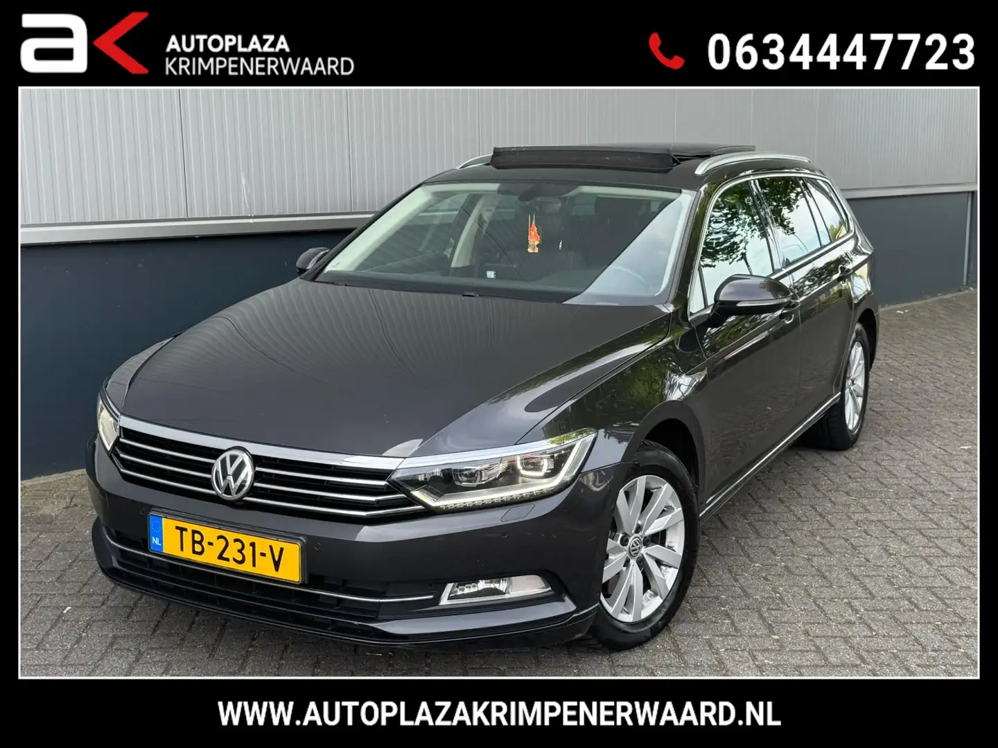 Volkswagen Passat Variant 1.6 TDI Comfortline Business panoramadak automaat Grijs - 1