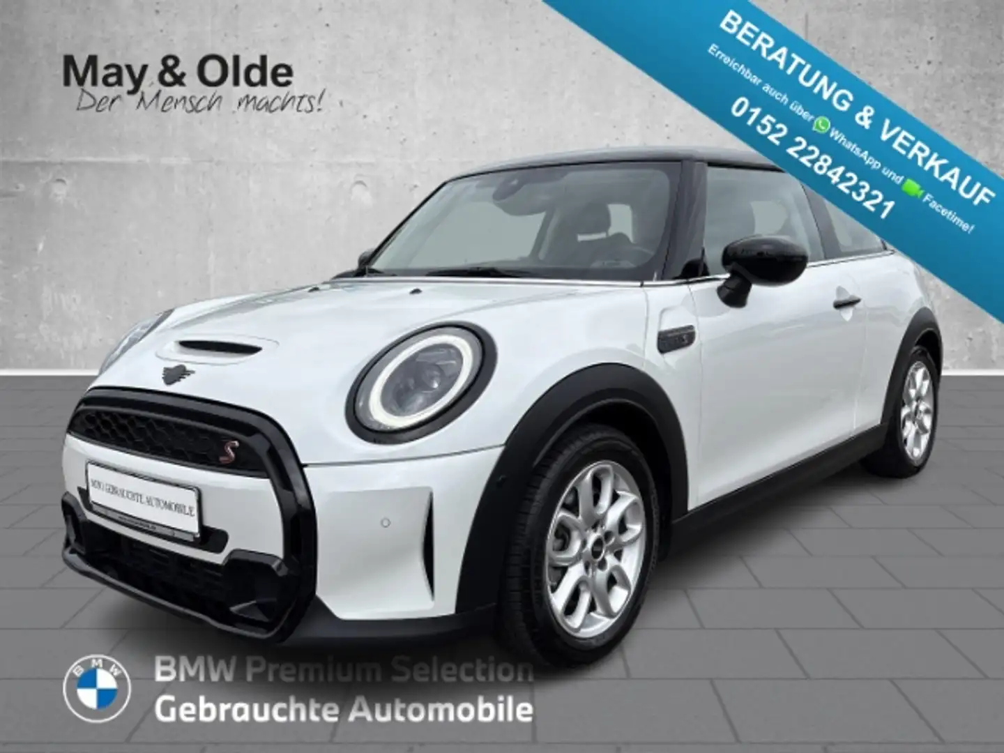 MINI Cooper S LED ACC SHZ RFK 2-Zonen-Klimaautom Digitales Cockp Blanc - 1
