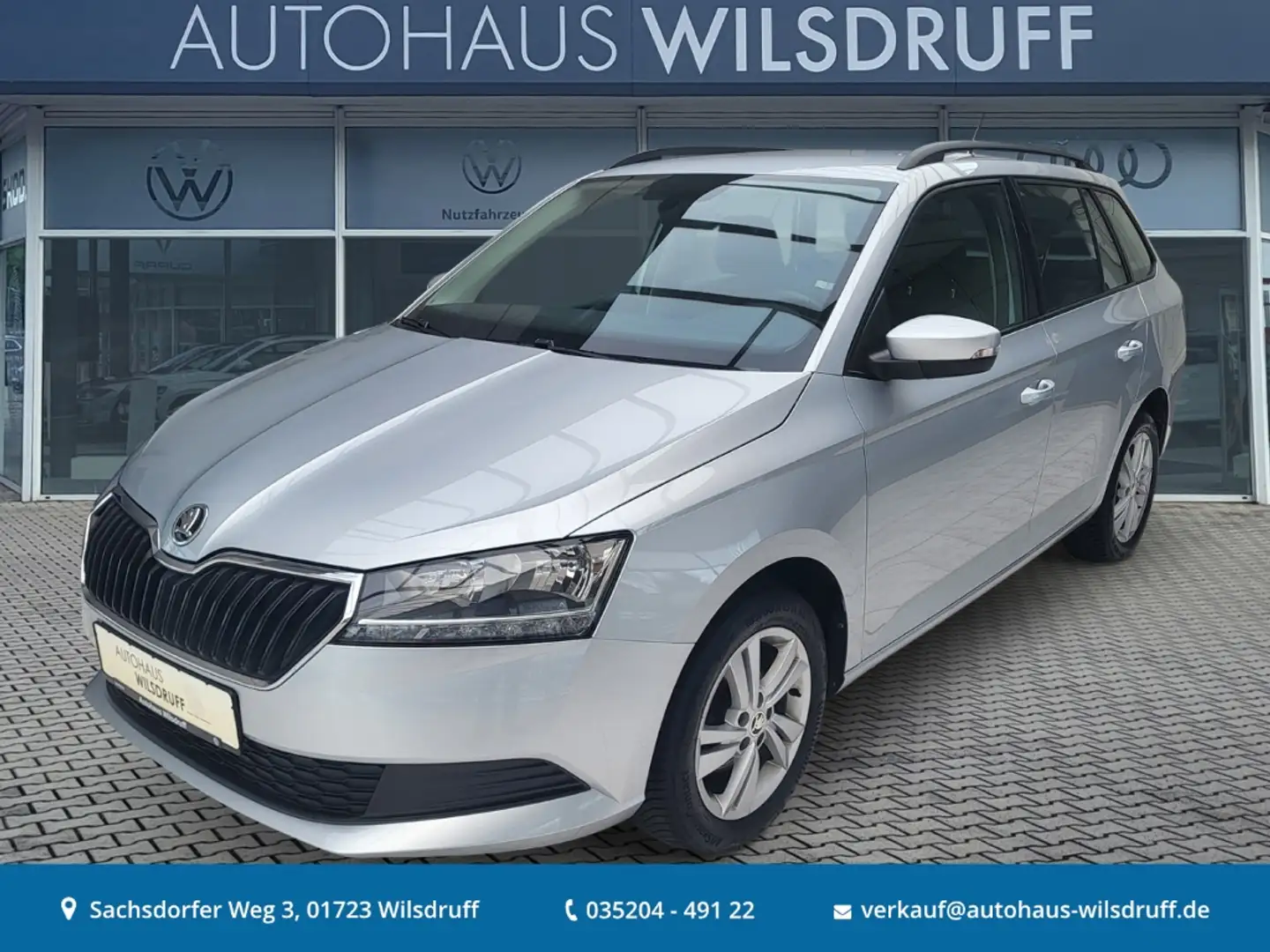 Skoda Fabia Combi 1.0 TSi Ambition Tempomat Smart-Link Silber - 1