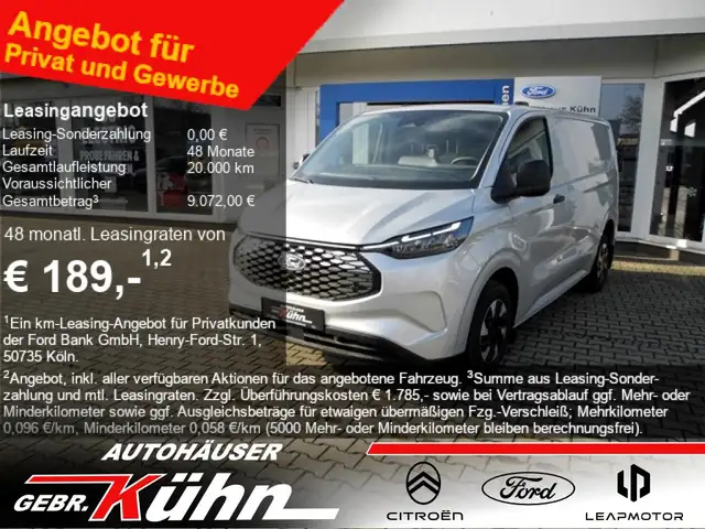 Ford E-Transit Custom L1 Trend - Allw., Lader.-Schutz-Pak., LED