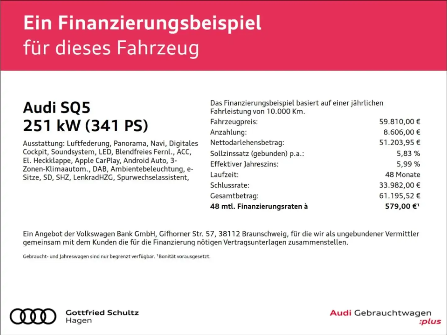 Audi SQ5 Sportback TDI qu. tiptr. MATRIX NAV PAN LEDER Schwarz - 2