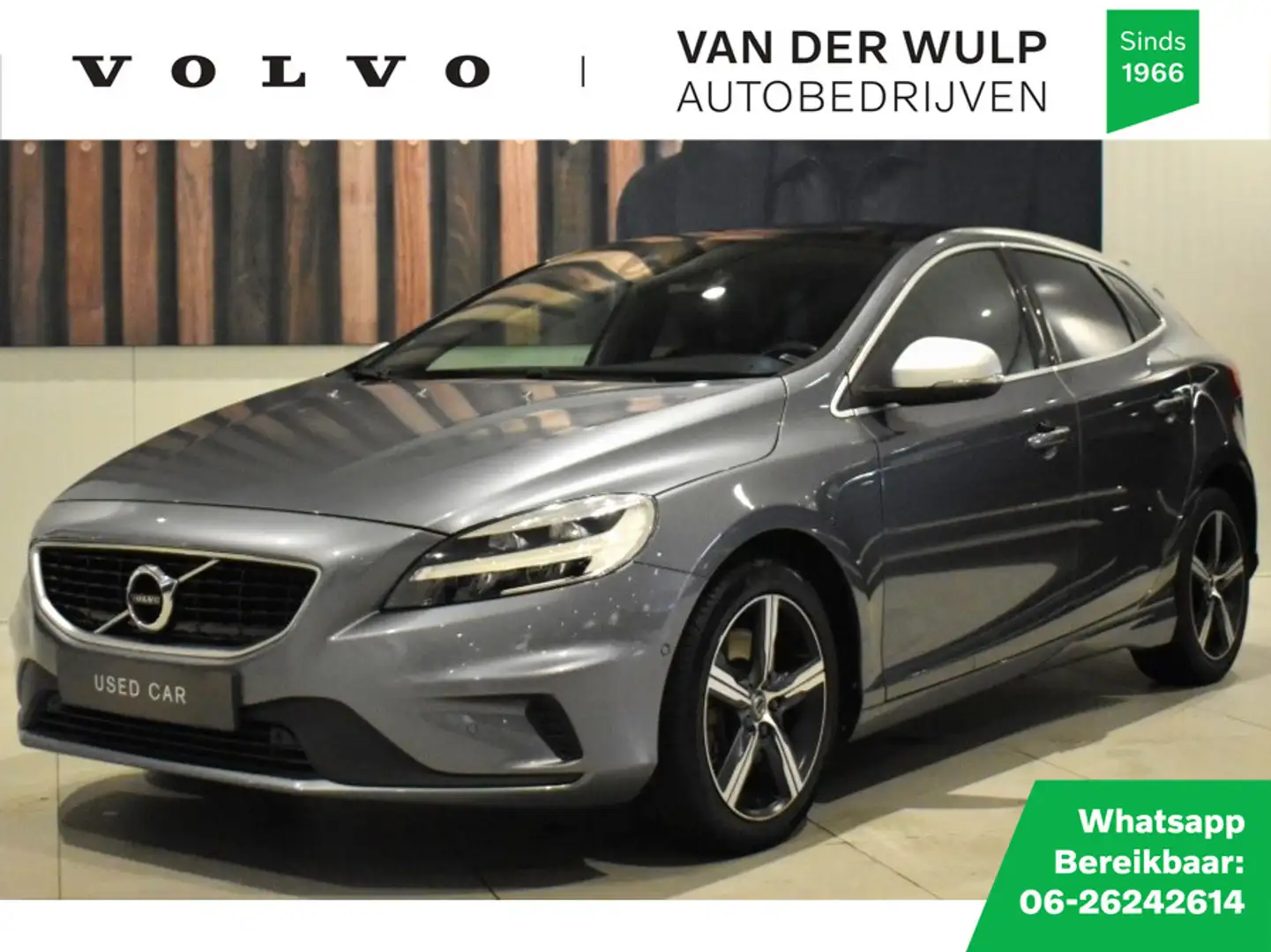 Volvo V40 T3 153pk Polar+ Sport | Panodak | Camera | Keyless Grijs - 1
