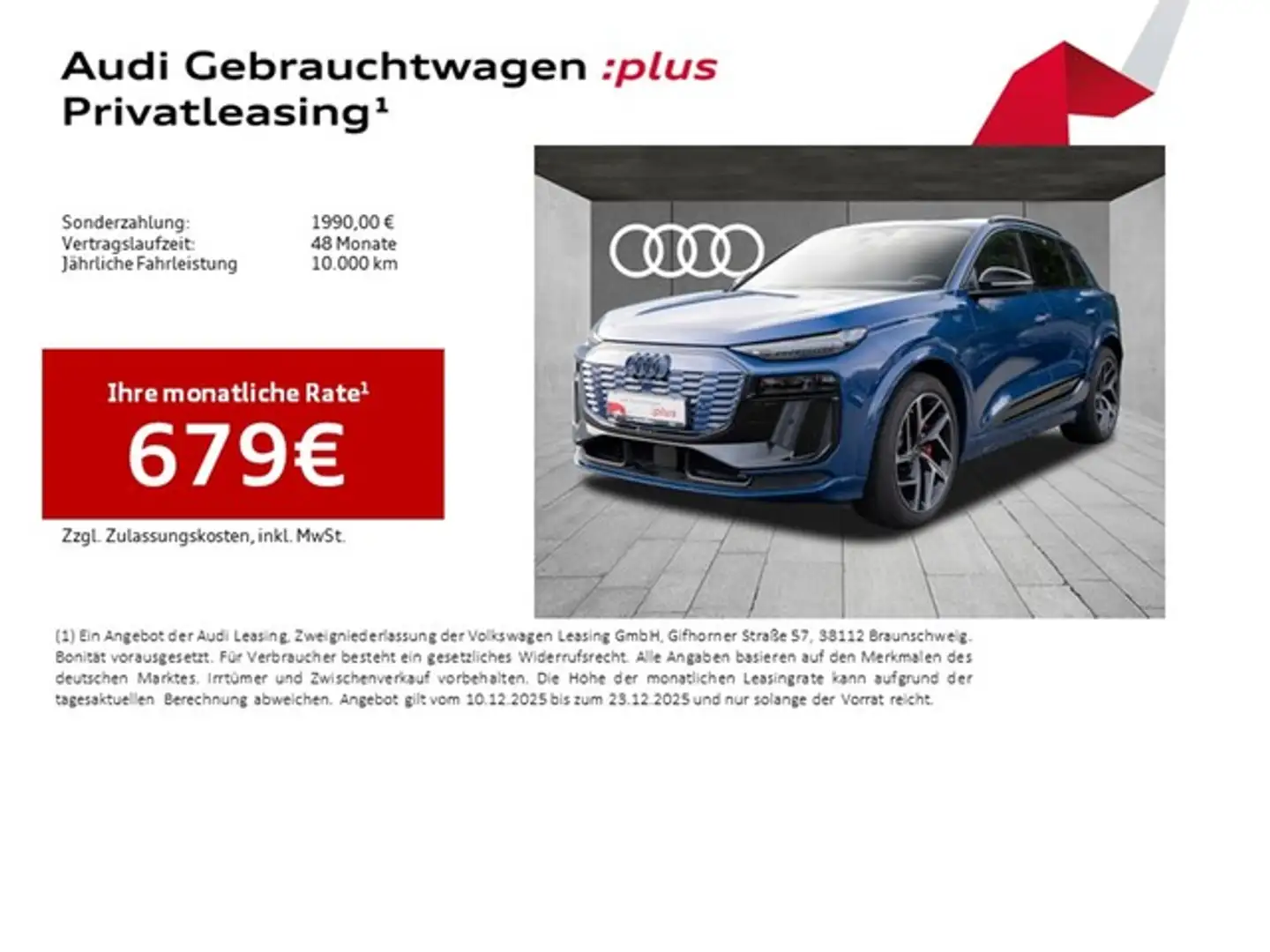 Audi SQ6 e-tron Edition One Pano LM21 Luftfed. Matrix LED Tech ... Blau - 2