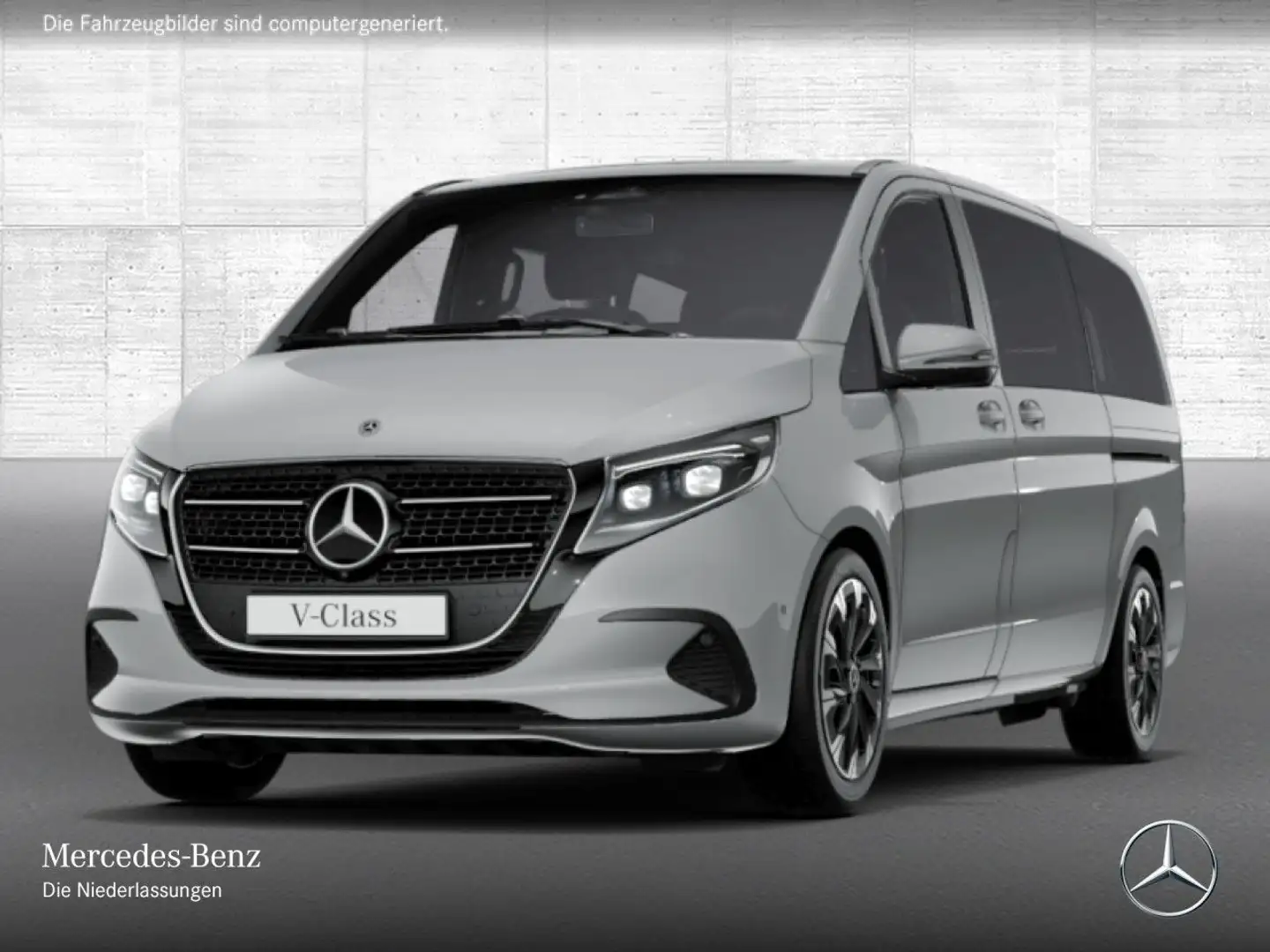 Mercedes-Benz V 300 d STYLE+9G+AHK+StandHZ+Klimaautom.+Navi+DIS Grau - 2