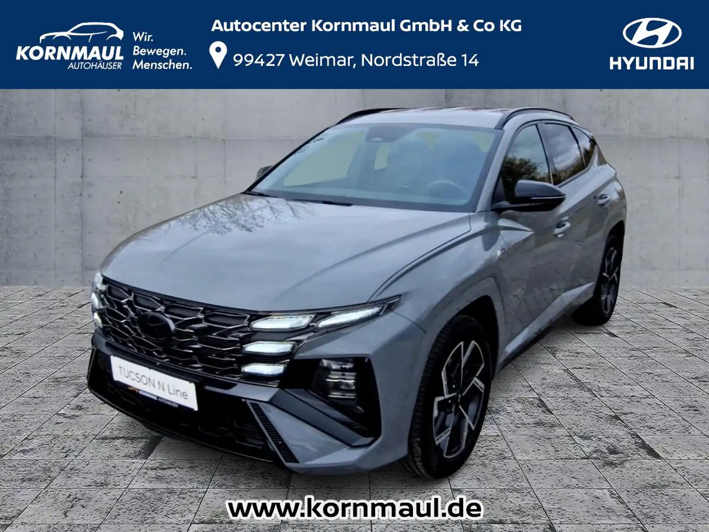 Hyundai TUCSON 1.6 T-GDI N-LINE (180PS) Allradantrieb Grau - 1