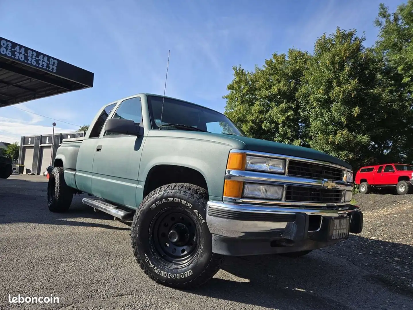 Chevrolet K1500 4X4 Silverado 6.5 V8 turbo diesel Raptor Groen - 2