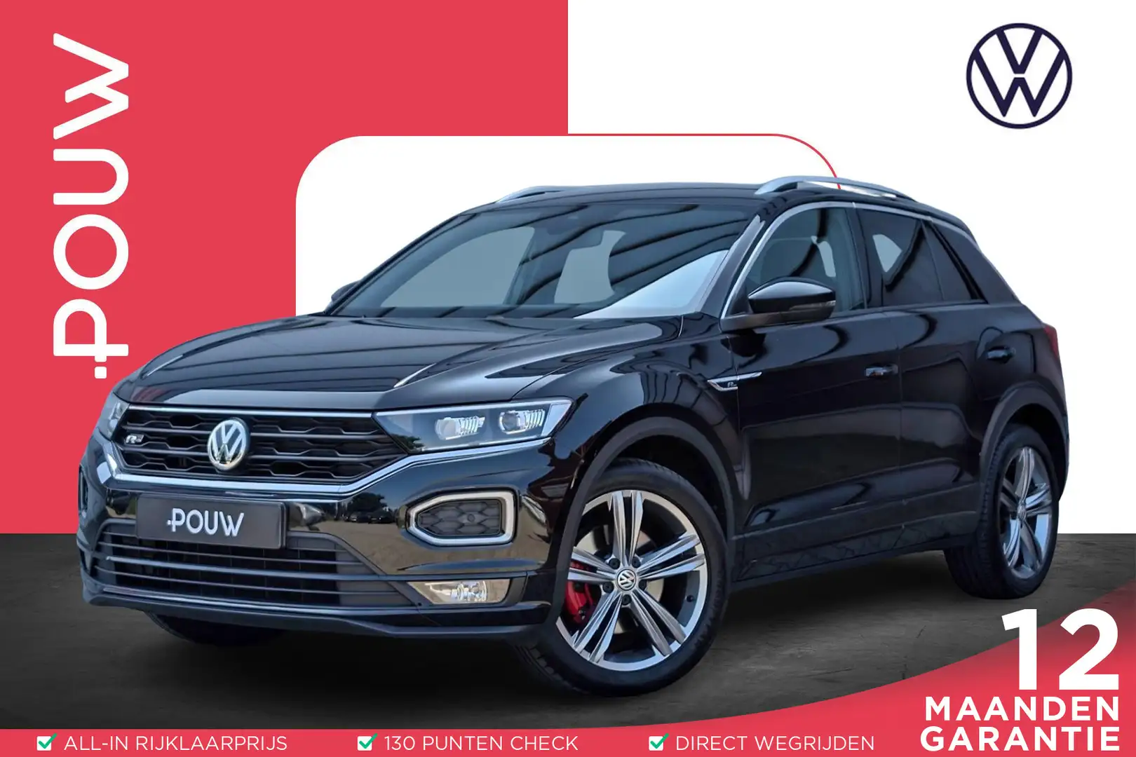 Volkswagen T-Roc 1.5 TSI 150pk Sport Business R | Camera | Elektris Schwarz - 1