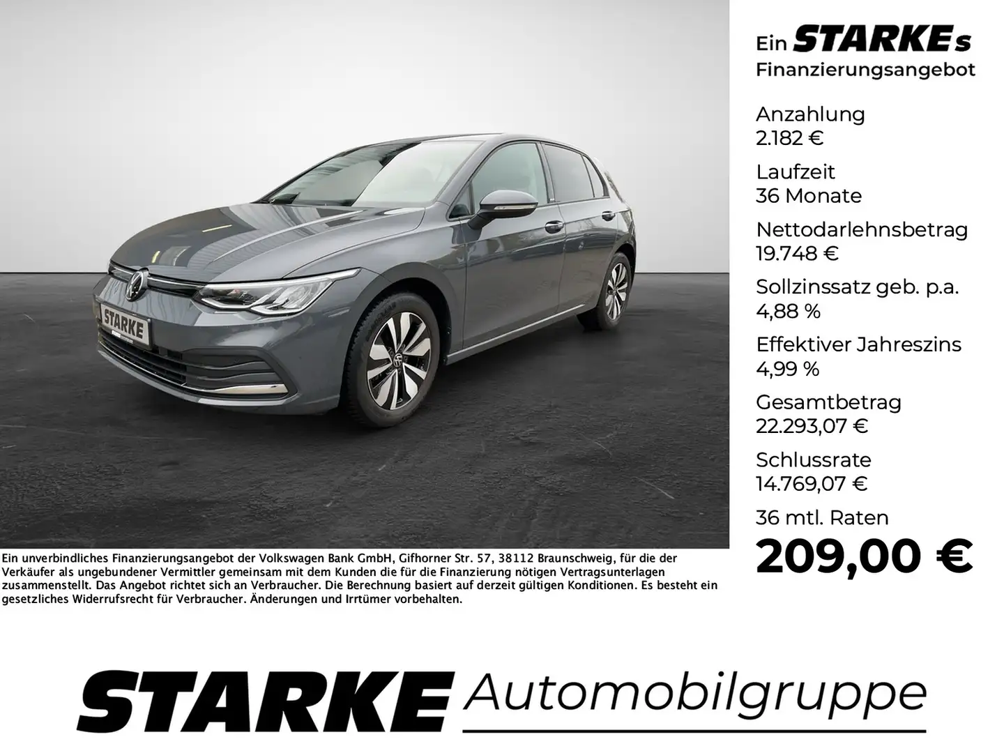 Volkswagen Golf 1.5 TSI Move Grey - 1