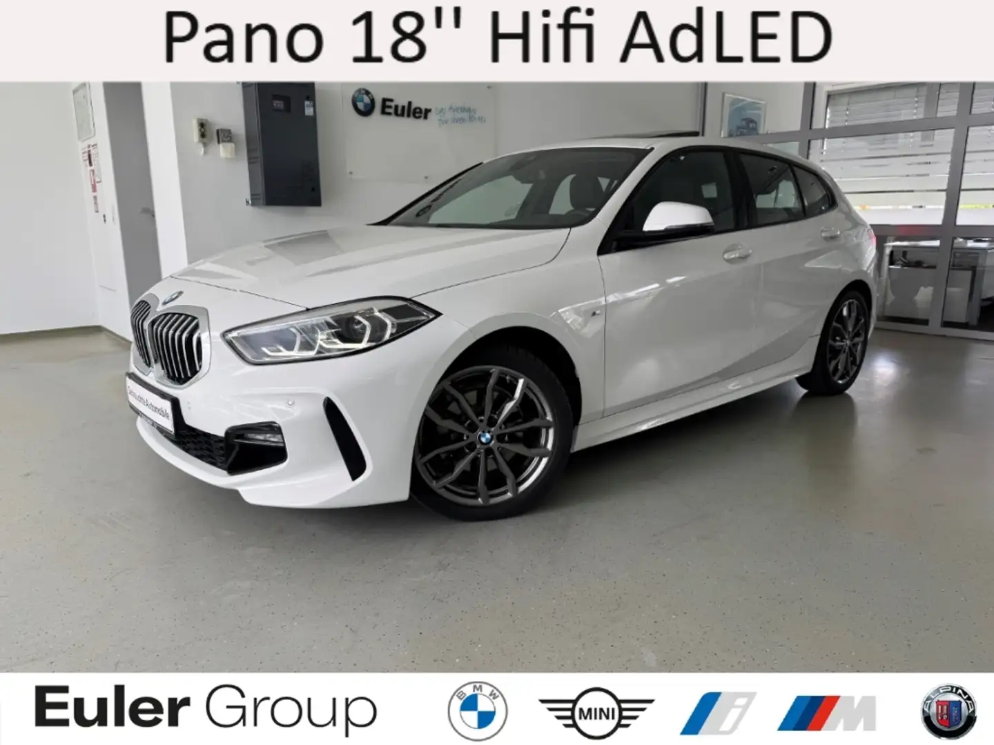 BMW 118 iA M-Sport Pano 18'' Hifi AdLED Sperrdiff. El. Hec Weiß - 1